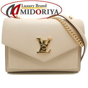 Louis Vuitton My Lock Me Chain Shoulder Bag Calfskin Greige